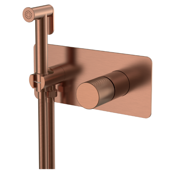 Набор для гигиенического душа Boheme Stick 127-CB.4 (со скрытой частью) брашированная медь - фото 