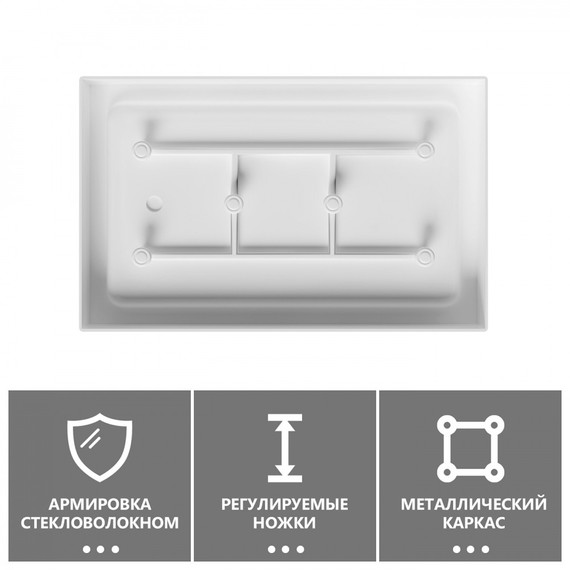 Поддон акриловый Abber 120x80 см AD3C128 - фото 4