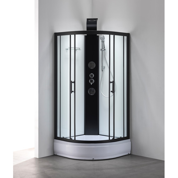 Душевая кабина Taliente 90x90 см TA-99CB, чёрный/прозрачное - фото 2