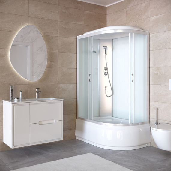 Душевая кабина Taliente 120x80 см TA-12080ML, хром/матовое - фото 3