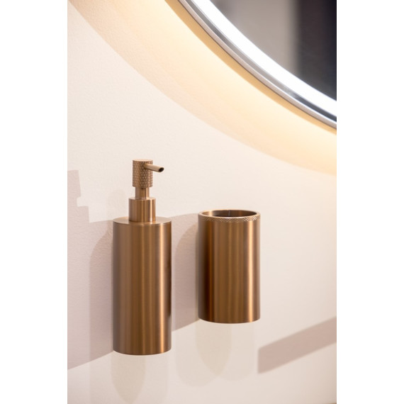 Дозатор для жидкого мыла Boheme Uno 10977-BRB, брашированная бронза - фото 2