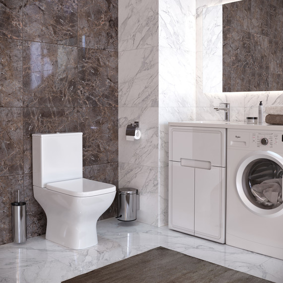 Унитаз-компакт безободковый Taliente Elegante EL35055 с крышкой микролифт - фото 4