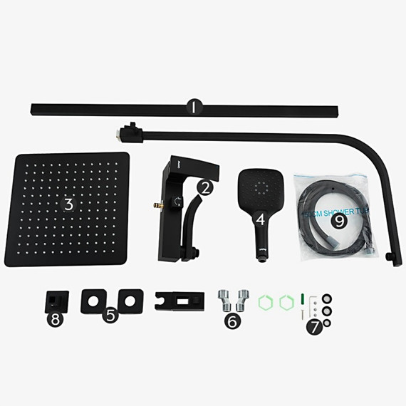 Душевая стойка Gappo G2407-6, черный - фото 10