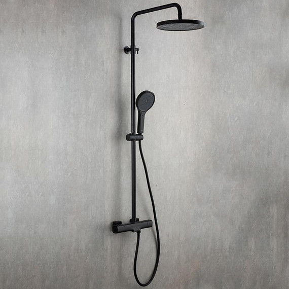 Душевая стойка с термостатом Gappo G2495-76, черный, Цвет производителя: чёрный - фото 2