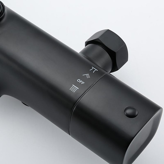 Душевая стойка с термостатом Gappo G2495-76, черный, Цвет производителя: чёрный - фото 5