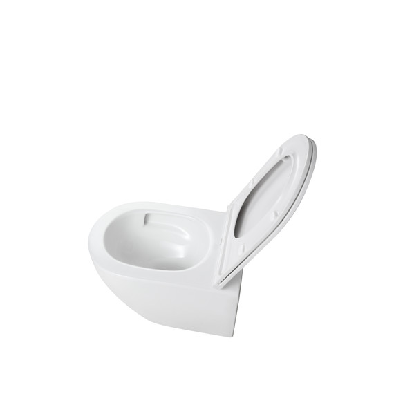 Унитаз подвесной безободковый Taliente Amato Esteso T3 AE65053 с крышкой микролифт (система смыва Торнадо) - фото 3