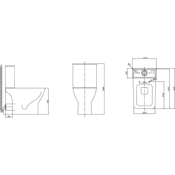 Унитаз-компакт безободковый Taliente Elegante EL35055 с крышкой микролифт - фото 5