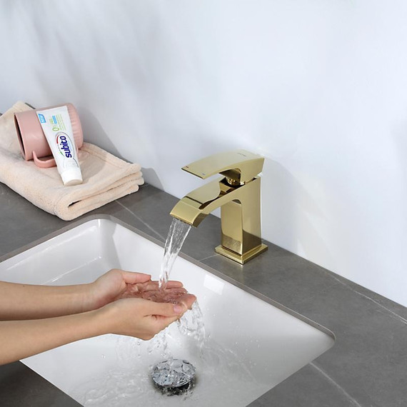 Смеситель для раковины Gappo G1007-3, золото - фото 7