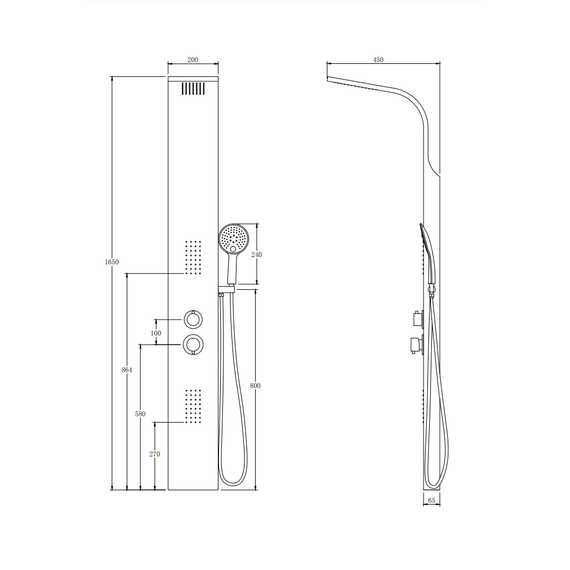 Гидромассажная панель Taliente ТА-G-S02C - фото 4