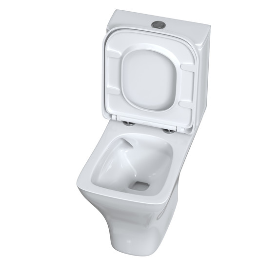 Унитаз-компакт безободковый Taliente Elegante Vortex EL45055 с крышкой микролифт (система смыва Торнадо) - фото 2