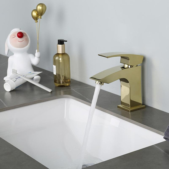 Смеситель для раковины Gappo G1007-13, золото - фото 9