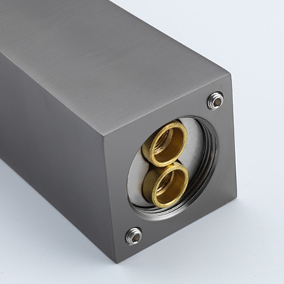 Смеситель для раковины высокий Gappo G1007-89, оружейная сталь - фото 8