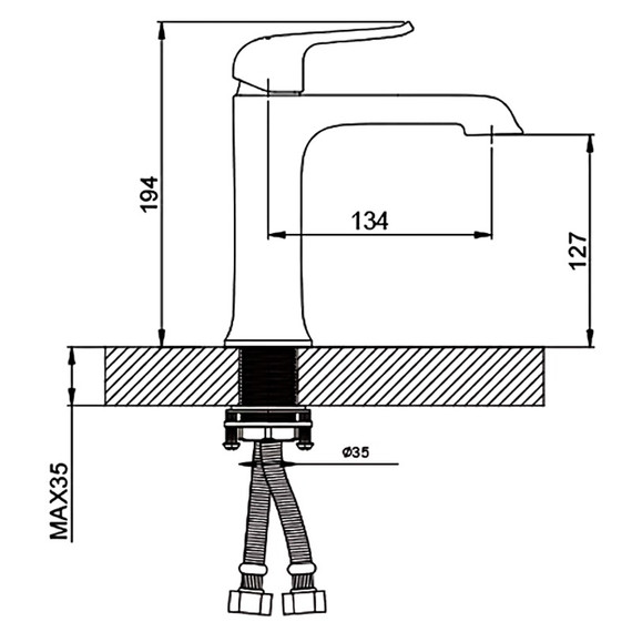 Смеситель для раковины Gappo Aventador G1050, черный - фото 12