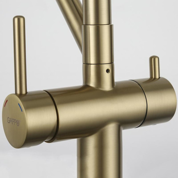 Смеситель для кухни Gappo G4398-83, золото/черный - фото 19