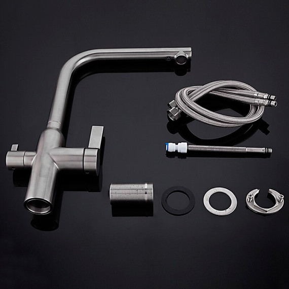 Смеситель для кухни Gappo G4399-4, сатин - фото 11