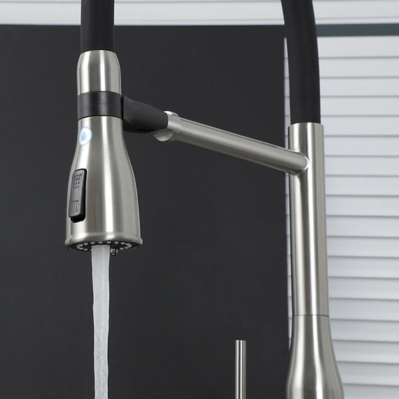 Смеситель для кухни Gappo G4399-75, сатин/черный - фото 14