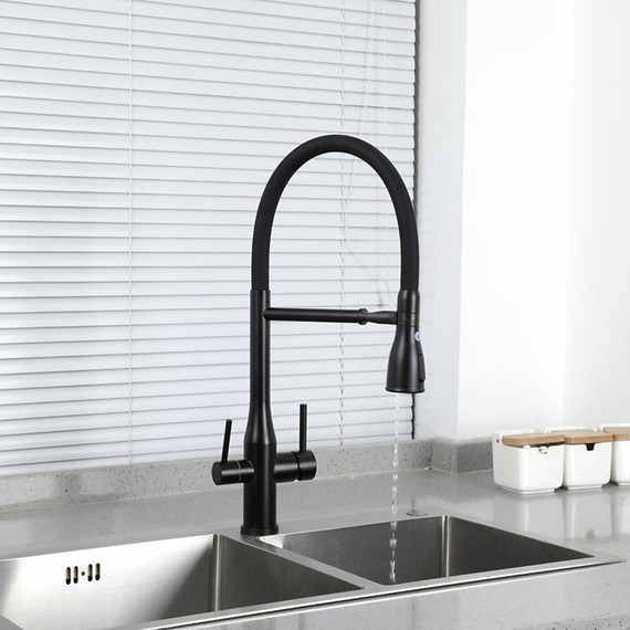 Смеситель для кухни Gappo G4399-76, черный - фото 11