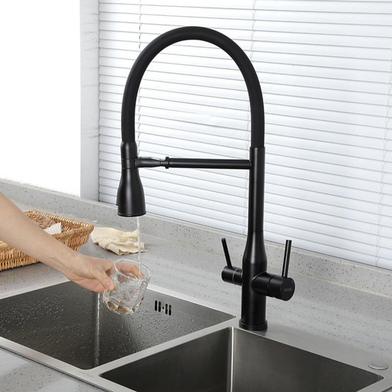 Смеситель для кухни Gappo G4399-76, черный - фото 12