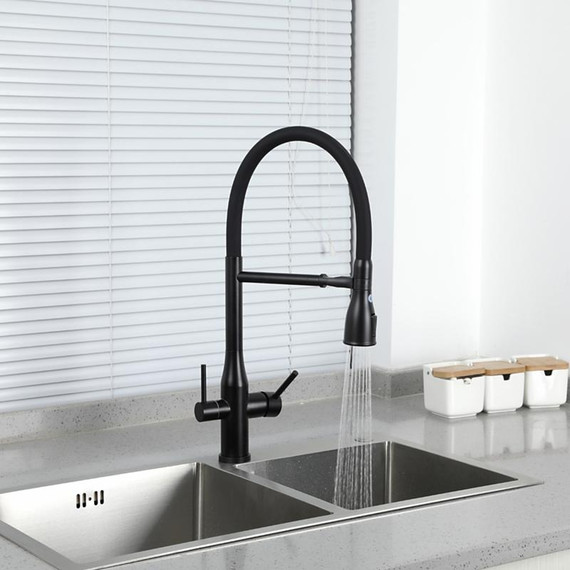 Смеситель для кухни Gappo G4399-76, черный - фото 24