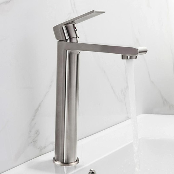 Смеситель для раковины высокий Gappo G1099-22, сатин - фото 2