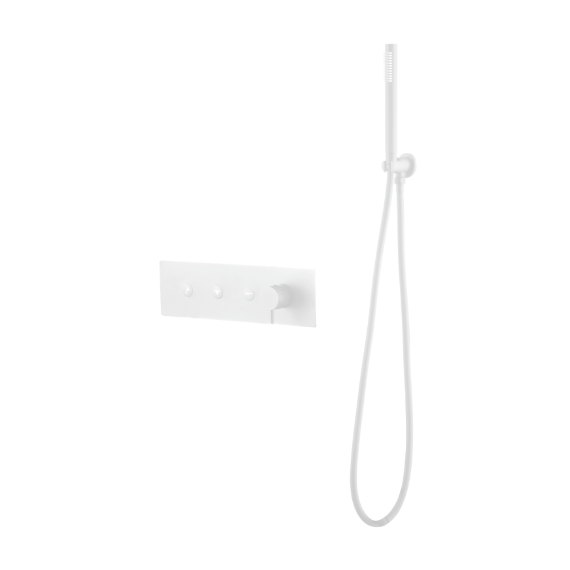 Душевая система для душа Boheme Fusion 130-SYS-MW (со скрытой частью) белый - фото 