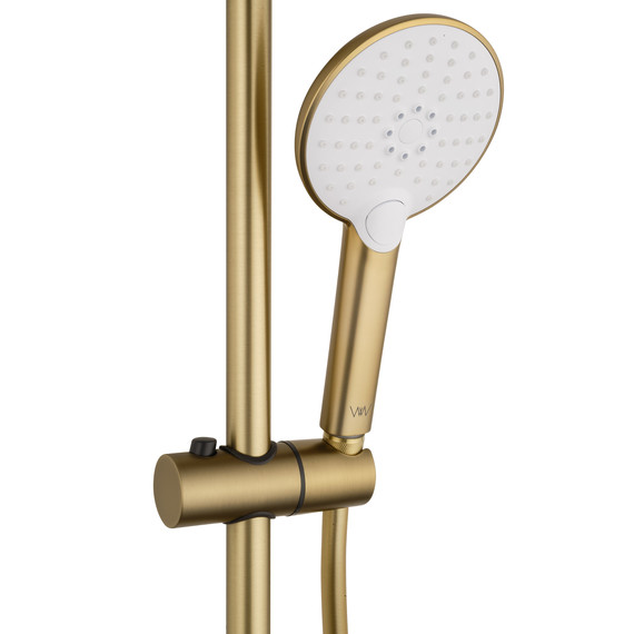 Душевая стойка Wonzon & Woghand Click WW-N3S962-BG, золото брашированное - фото 5