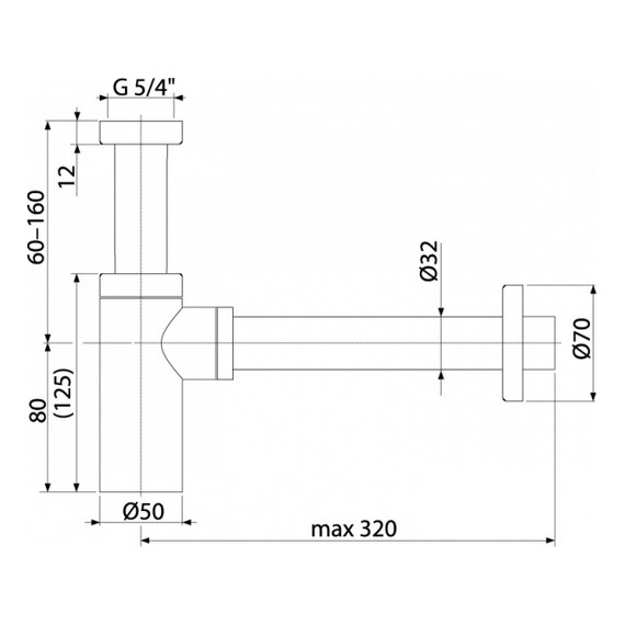Сифон для умывальника Boheme 609-BR, бронза - фото 2