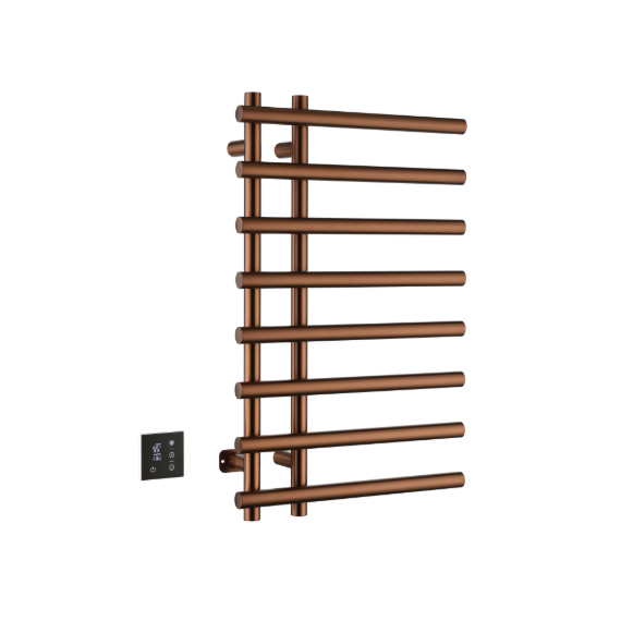 Полотенцесушитель электрический Boheme Uno 500x800 мм 722-BRB (скрытое подключение слева) брашированная бронза - фото 