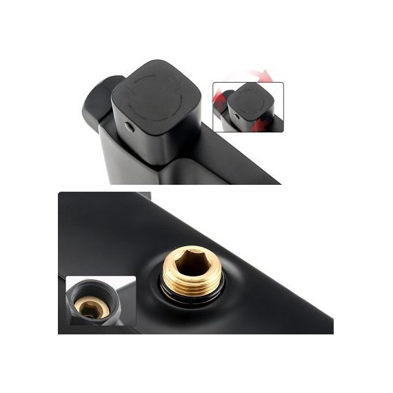 Душевая стойка Gappo G2450, черный - фото 7