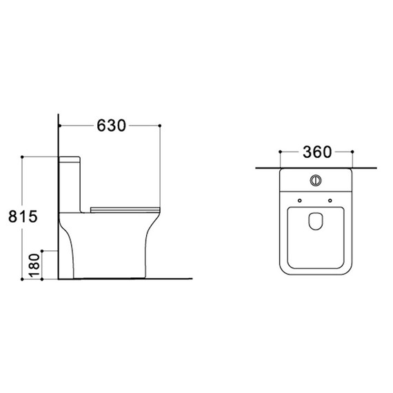 Унитаз-компакт безободковый Aquatek Леон Квадро AQ2788T-00 с тонкой крышкой микролифт (система смыва Торнадо) - фото 10