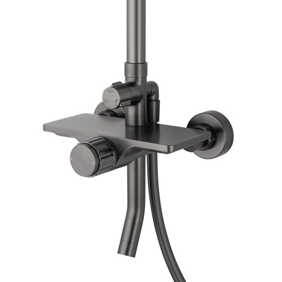 Душевая стойка Wonzon & Woghand Click WW-N3S962-BGG, тёмный графит брашированный - фото 2