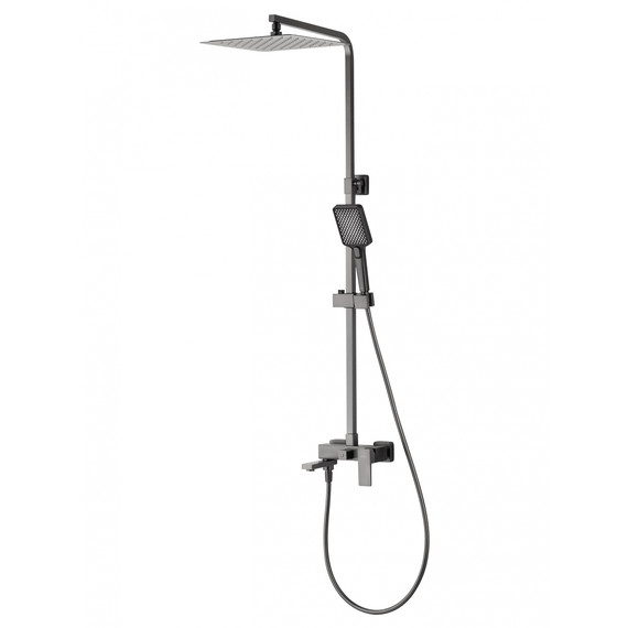 Душевая стойка Wonzon & Woghand Cube 2.0 WW-88047068-BGM, тёмный графит брашированный - фото 