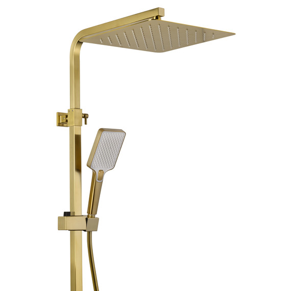 Душевая стойка Wonzon & Woghand Cube WW-88739016-BG, золото брашированное - фото 5
