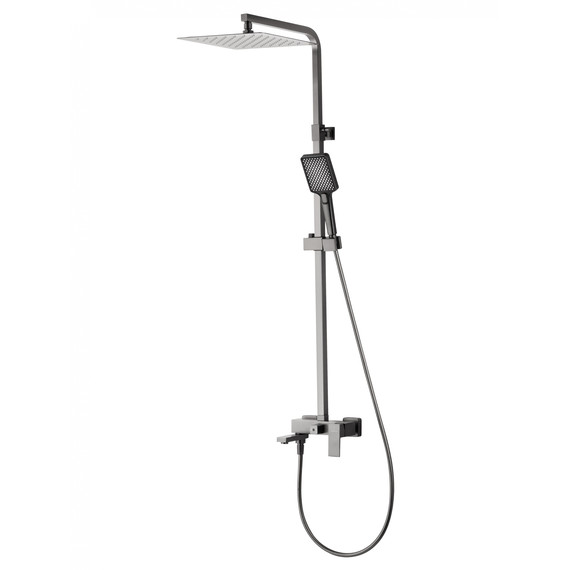 Душевая стойка Wonzon & Woghand Cube WW-88739016-BGM, тёмный графит брашированный - фото 