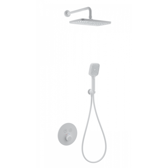 Душевая система для душа с термостатом Wonzon & Woghand WW-D2017-A-MW, белый матовый - фото 