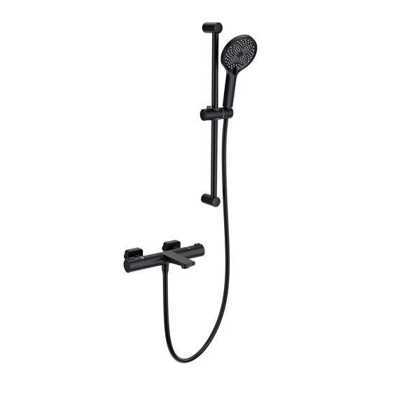 Смесители для ванны с термостатом Wonzon & Woghand WW-C2021-A-MB, чёрный - фото 