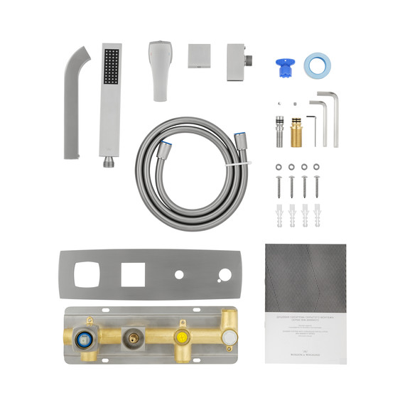 Смесители для ванны Wonzon & Woghand Flex WW-88889072-BN (со скрытой частью) никель - фото 6