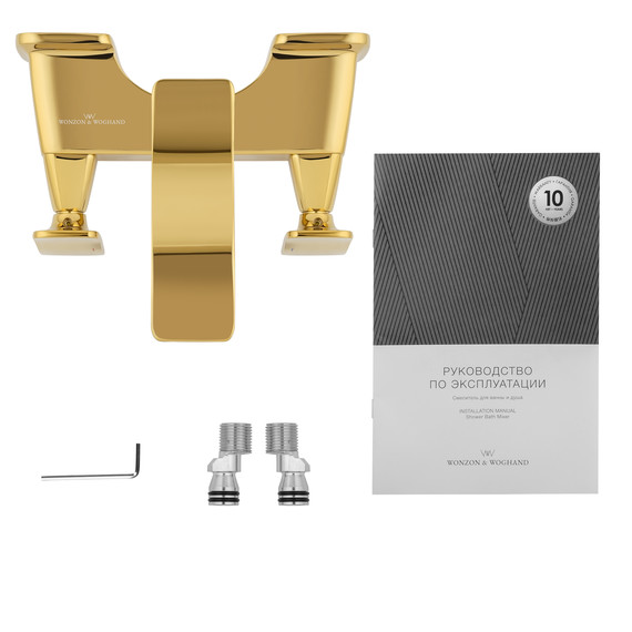 Смесители для ванны Wonzon & Woghand Shakespeare WW-653101-DG, золото - фото 6