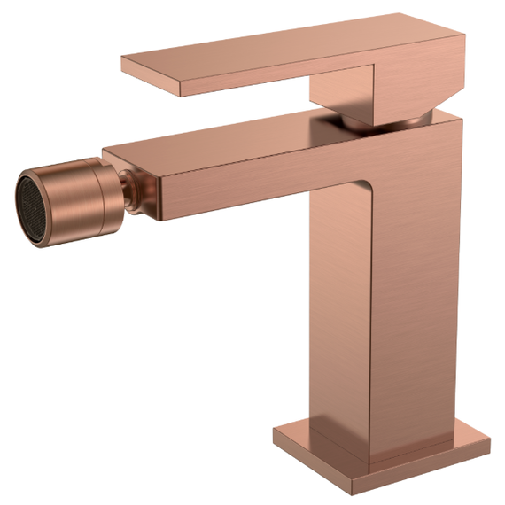 Смеситель для биде Boheme Qubic 476-CB, брашированная медь - фото 