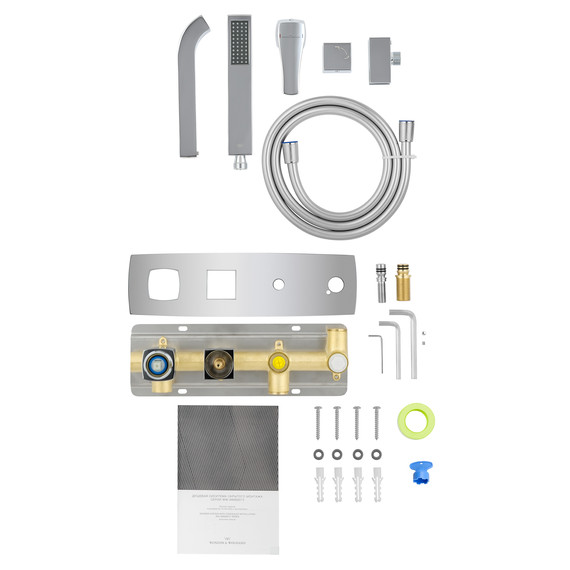 Смесители для ванны Wonzon & Woghand Flex WW-88889072-CR (со скрытой частью) - фото 6