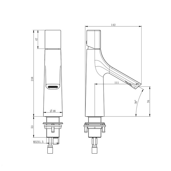 Смесители для раковины Wonzon & Woghand The one WW-H010-CR - фото 6