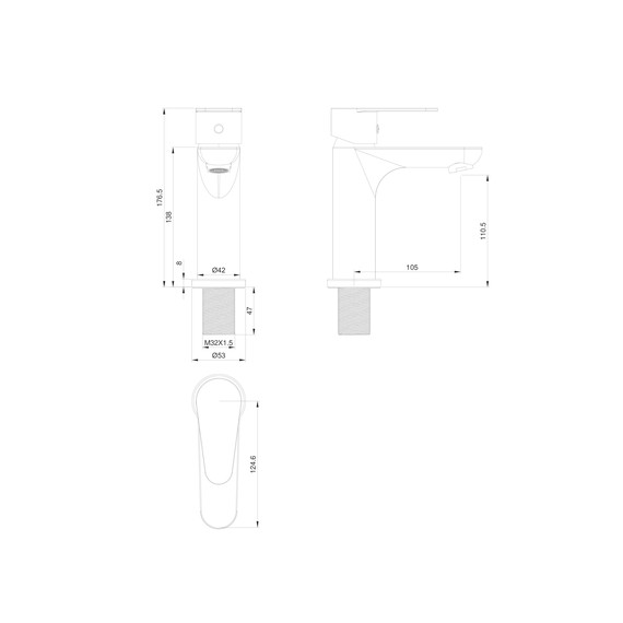 Смесители для раковины Wonzon & Woghand Alfa WW-A40202-CR - фото 6