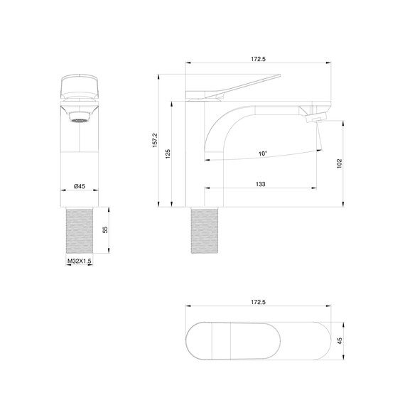 Смесители для раковины Wonzon & Woghand WW-XH-010-MW, белый - фото 5