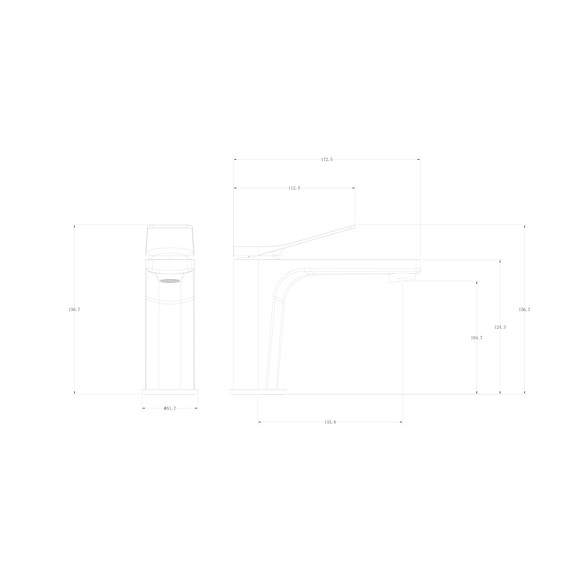 Смесители для раковины Wonzon & Woghand WW-XH-013-BGG, тёмный графит - фото 5