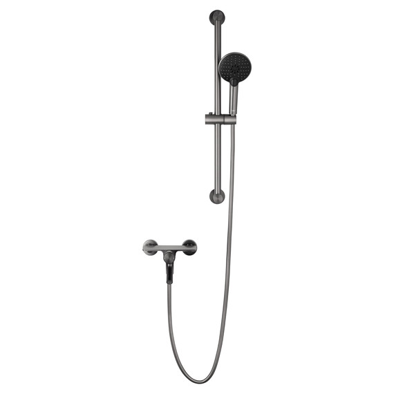 Смесители для ванны Wonzon & Woghand Click WW-FE05L222-BGG, тёмный графит - фото 2