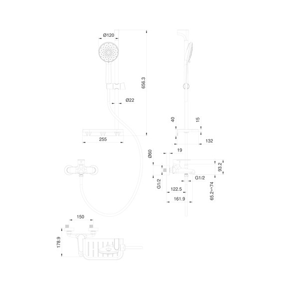 Смесители для ванны Wonzon & Woghand Alfa WW-AE3201-MW, белый - фото 8