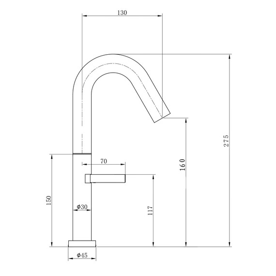 Смеситель для раковины высокий Wonzon & Woghand WW-6068-BS, никель - фото 6