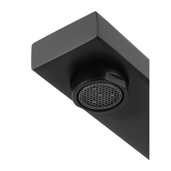 Смеситель для раковины настенный Wonzon & Woghand WW-105-MB (со скрытой частью) чёрный - фото 3