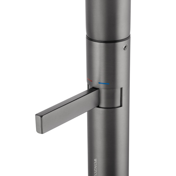 Смеситель для раковины высокий Wonzon & Woghand WW-6068-BGG, тёмный графит - фото 4