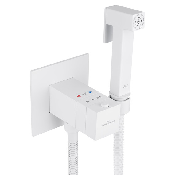 набор для гигиенического душа с термостатом Wonzon & Woghand WW-88829910-MW (со скрытой частью) белый - фото 4